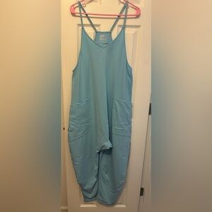 NWOT Free People Hot Shot Onesie, Blue Sage, Size Small
